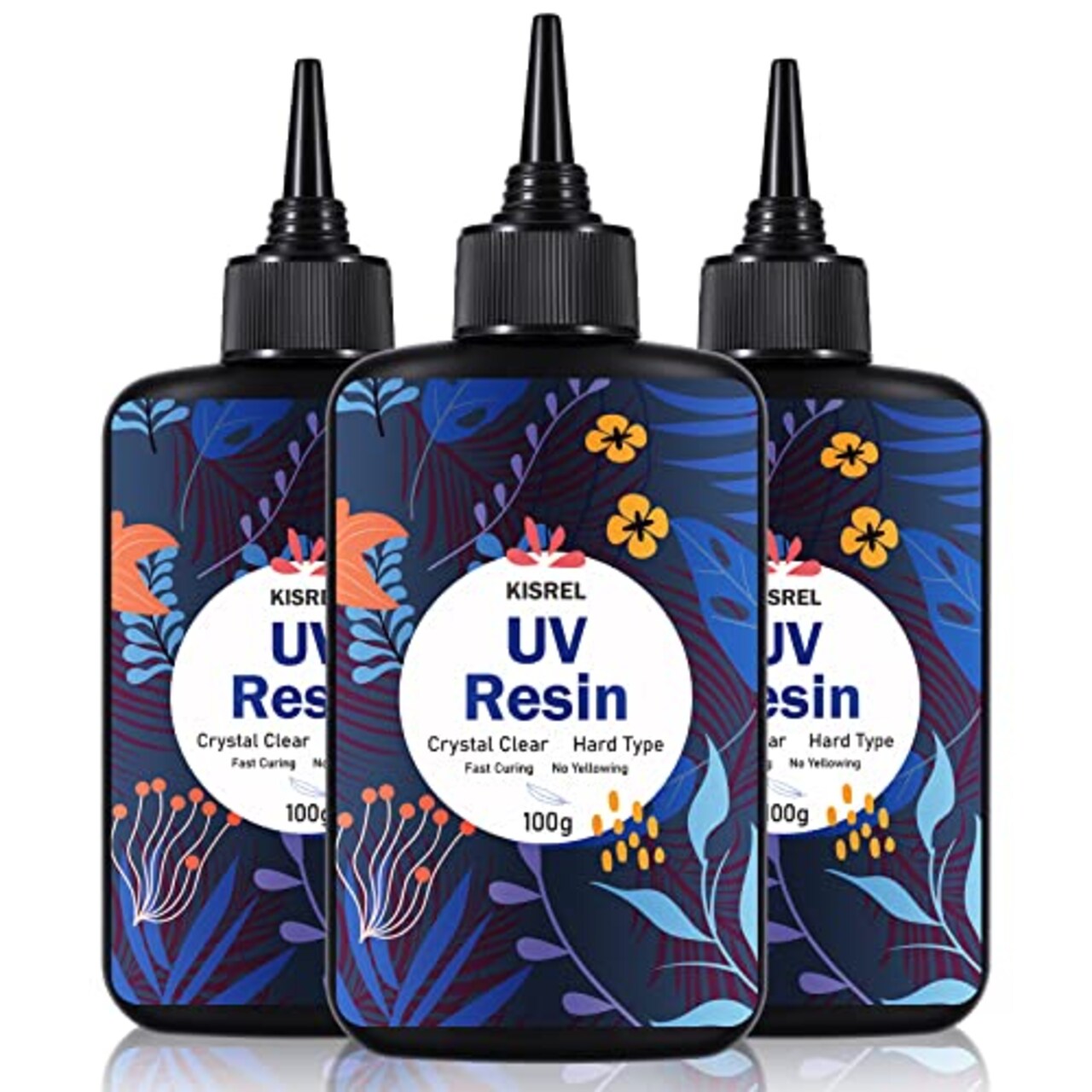 KISREL UV Resin 300g - Upgraded UV Resin Kit, Hard Type Crystal Clear  Ultraviolet Curing UV Epoxy Resin for Craft Jewelry Making